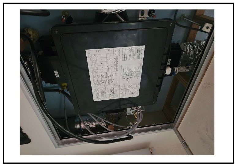 三菱電機製_V-180SZ5-1_中間ダクト型換気扇交換